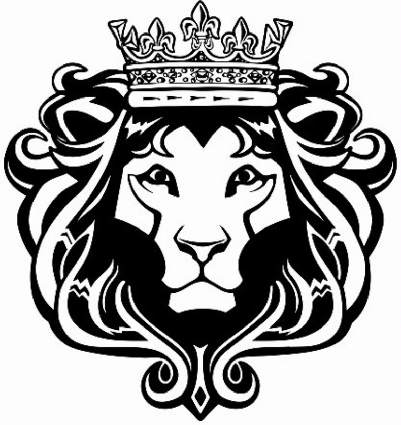 lion with crown clipart - photo #2