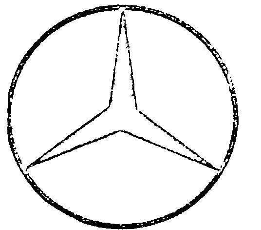 Draw mercedes benz logo #5