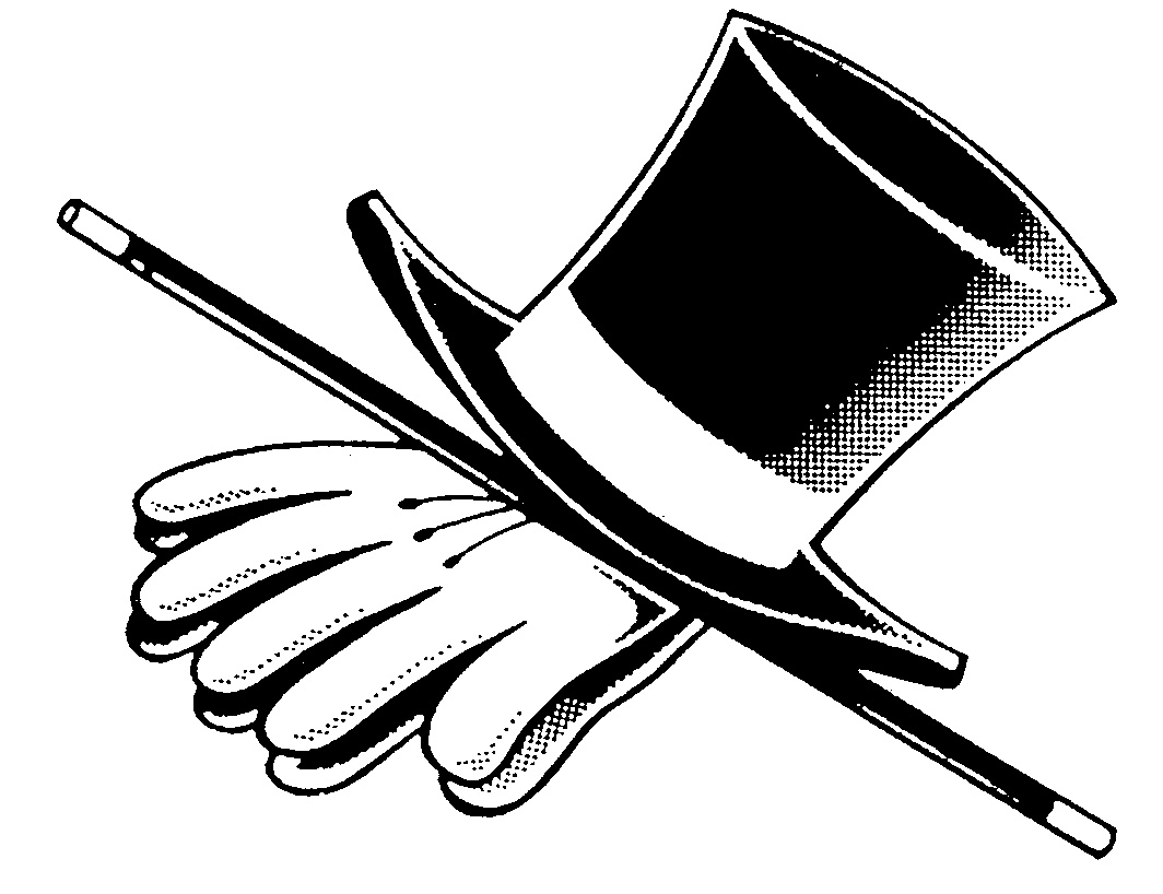 free clipart top hat and cane - photo #5