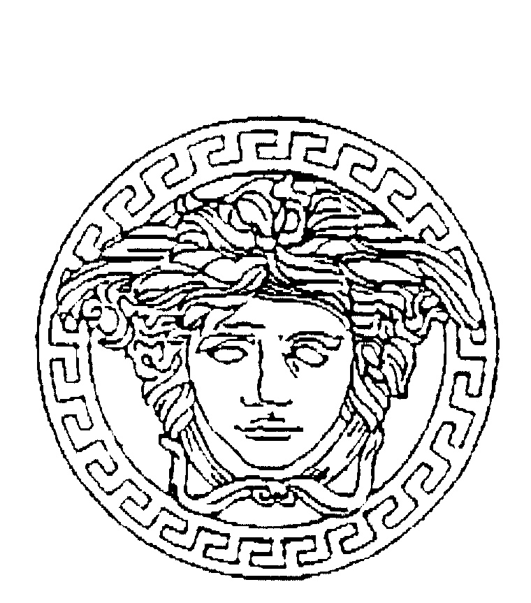 MEDUSA OR GORGON'S HEAD IN CIRCLE BORDER by Gianni Versace S.p.A. - 728454